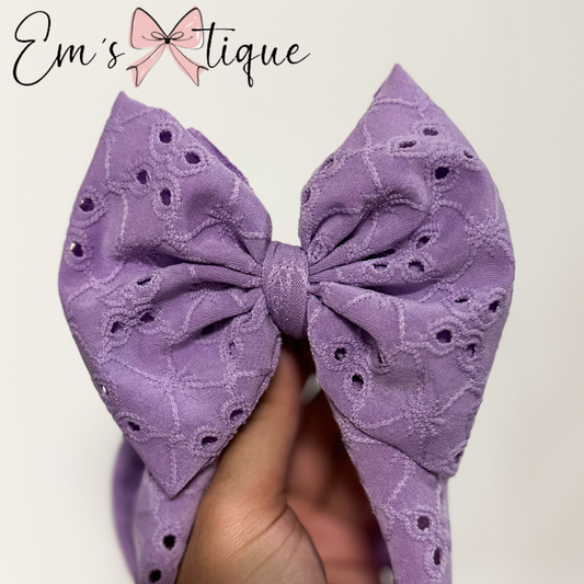 Lilac Eyelet