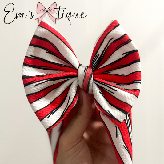 Red Whimsical Stripes